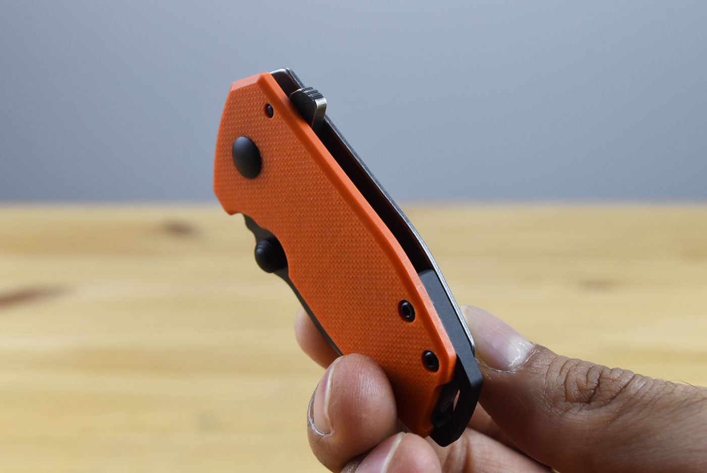 CRKT 2486 Squid Compact Folding Knife (Orange G10 and Stainless Steel Handle)