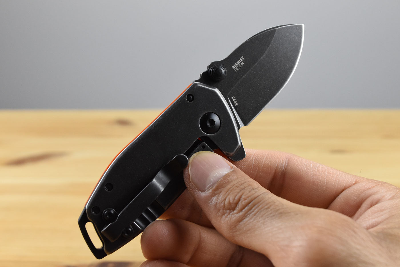 CRKT 2486 Squid Compact Folding Knife (Orange G10 and Stainless Steel Handle)