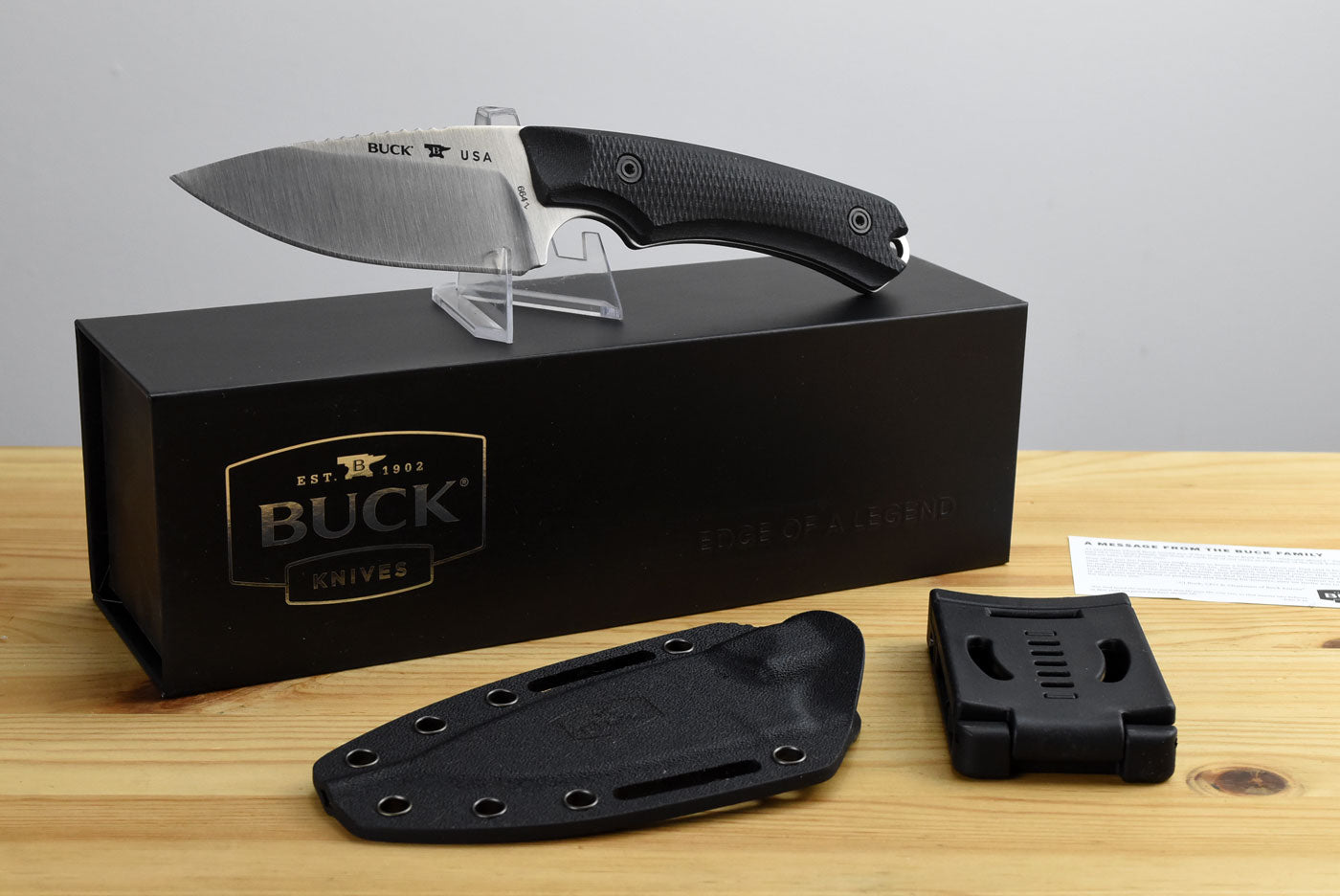 Buck 664 Alpha Hunter Elite Fixed Blade MagnaCut (Black G10)