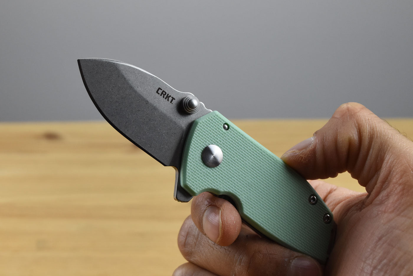 CRKT 2485B Squid Compact Folding Knife (Light Blue G10 and Stainless Steel Handle)