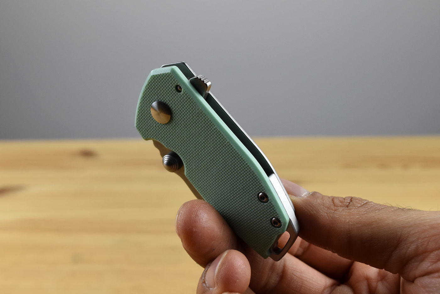 CRKT 2485B Squid Compact Folding Knife (Light Blue G10 and Stainless Steel Handle)