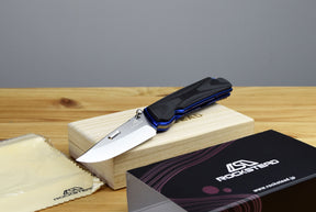 Rockstead HIGO II X-CF-ZDP (BL) Folding Knife (Carbon Fiber Handle)
