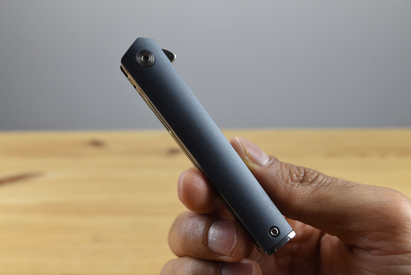 CRKT 7095 CEO Compact Folding Knife (Blue-Gray GRN Handle)