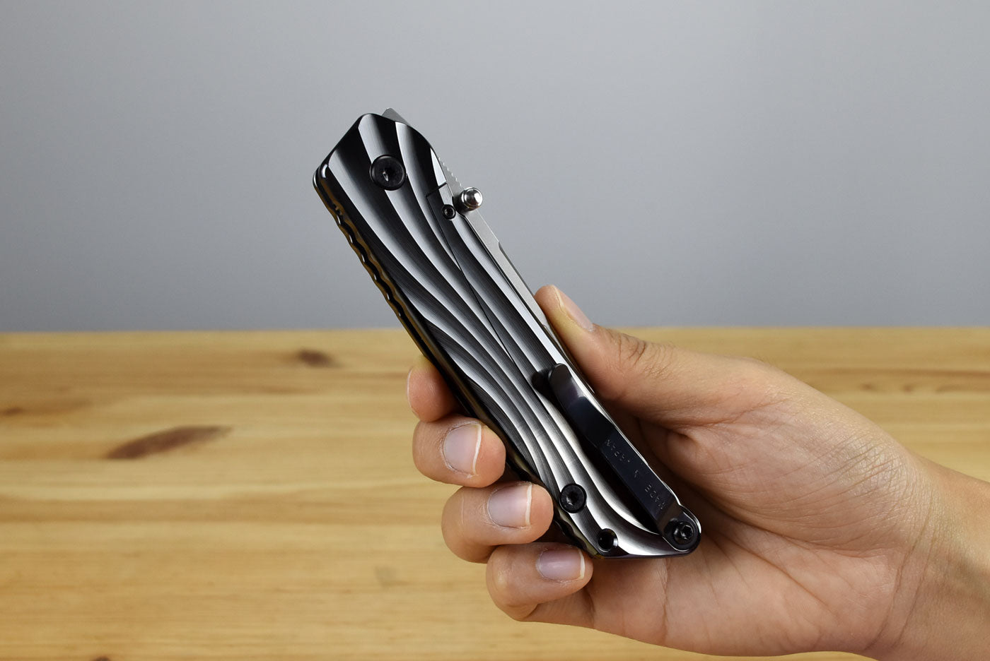 Rockstead HIGO II TI-ZDP (S) Folding Knife (Shiny DLC Titanium Handle)