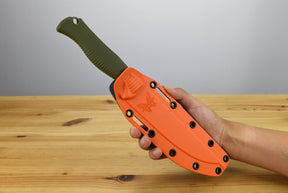 Benchmade 15500-04 Meatcrafter Fixed Blade (Dark Olive Handle)