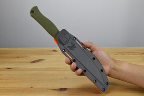 Benchmade 15500-04 Meatcrafter Fixed Blade (Dark Olive Handle)