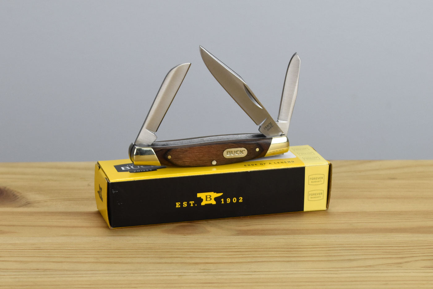 Buck 373 Trio Folding Knife (Burlwood)