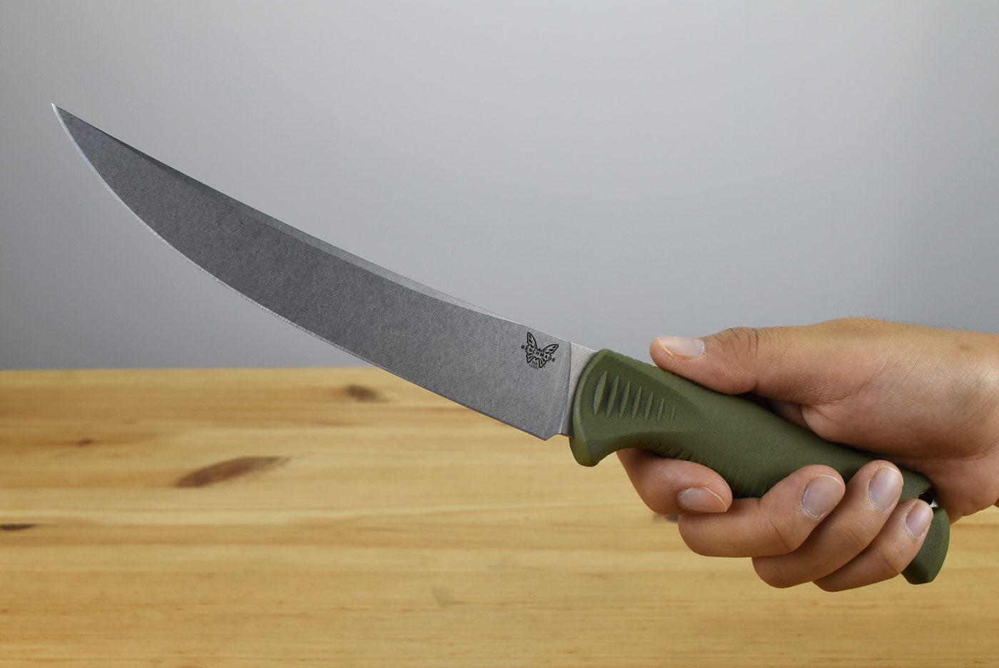 Benchmade 15500-04 Meatcrafter Fixed Blade (Dark Olive Handle)
