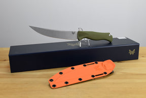 Benchmade 15500-04 Meatcrafter Fixed Blade (Dark Olive Handle)