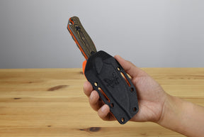 Benchmade 15017-1 Hidden Canyon Hunter Fixed Blade (Richlite Orange G10 Base Layer Handle)