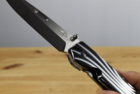 Rockstead HIGO II TI-ZDP (S) Folding Knife (Shiny DLC Titanium Handle)