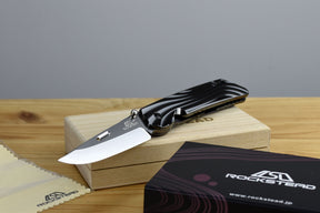 Rockstead HIGO II TI-ZDP (S) Folding Knife (Shiny DLC Titanium Handle)