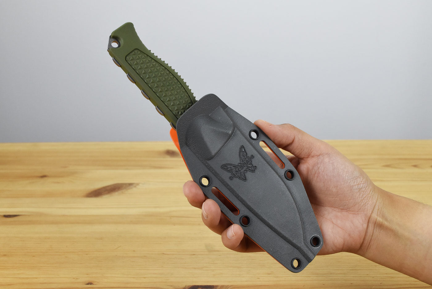 Benchmade 15006-01 Steep Country Fixed Blade (Dark Olive Handle)