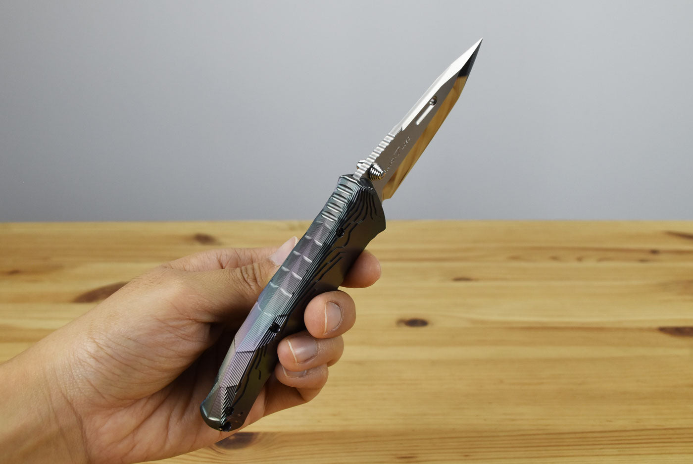 Rockstead SAI-T-ZDP Folding Knife (DLC-Prism Coated Titanium Handle)