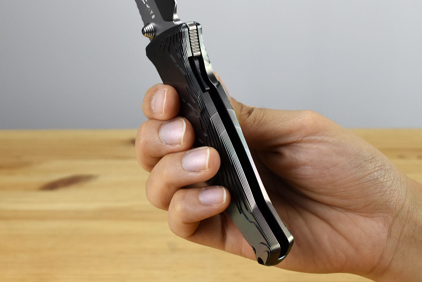 Rockstead SAI-T-ZDP Folding Knife (DLC-Prism Coated Titanium Handle)