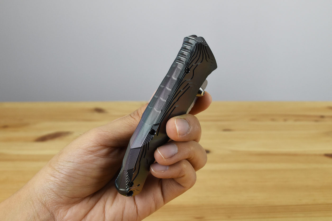 Rockstead SAI-T-ZDP Folding Knife (DLC-Prism Coated Titanium Handle)