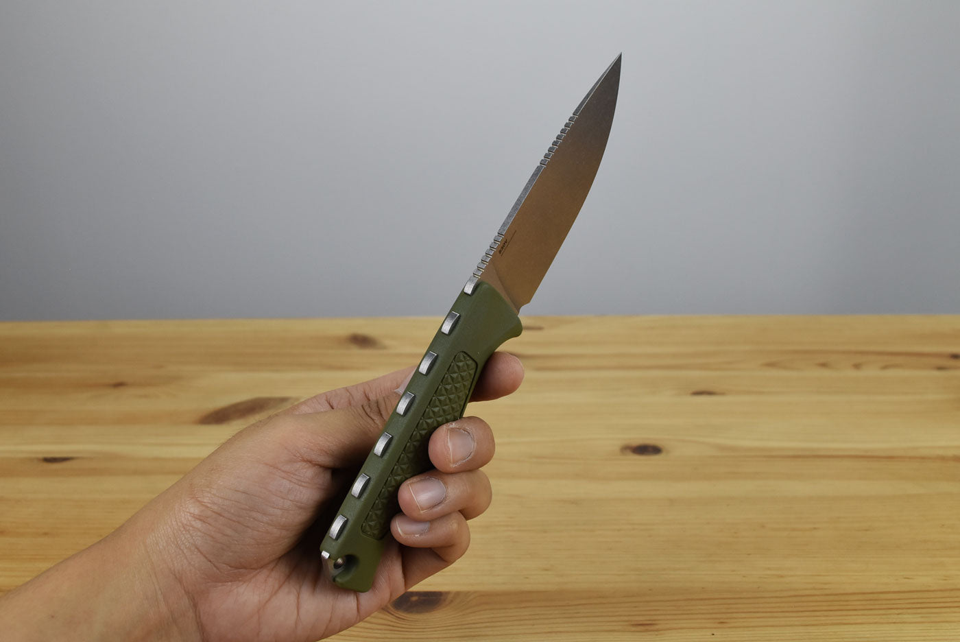 Benchmade 15006-01 Steep Country Fixed Blade (Dark Olive Handle)