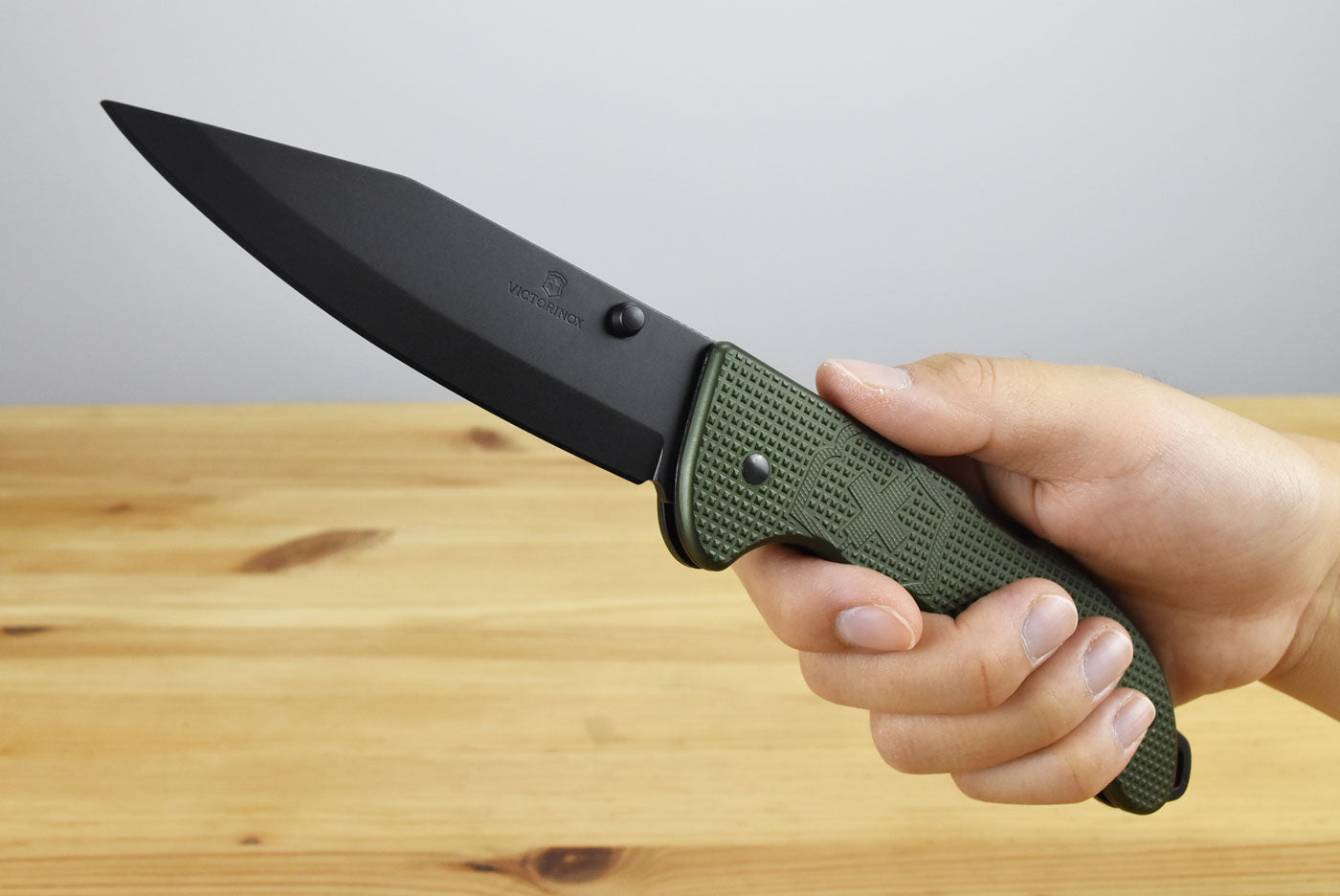 Victorinox Evoke BSH Alox Olive Back Lock Folding Knife 0.9425.DS24