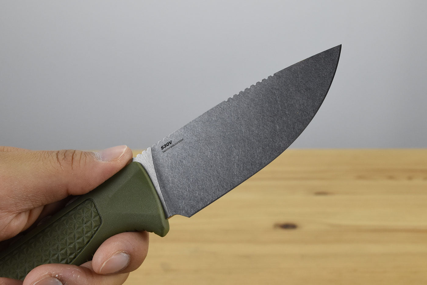 Benchmade 15006-01 Steep Country Fixed Blade (Dark Olive Handle)