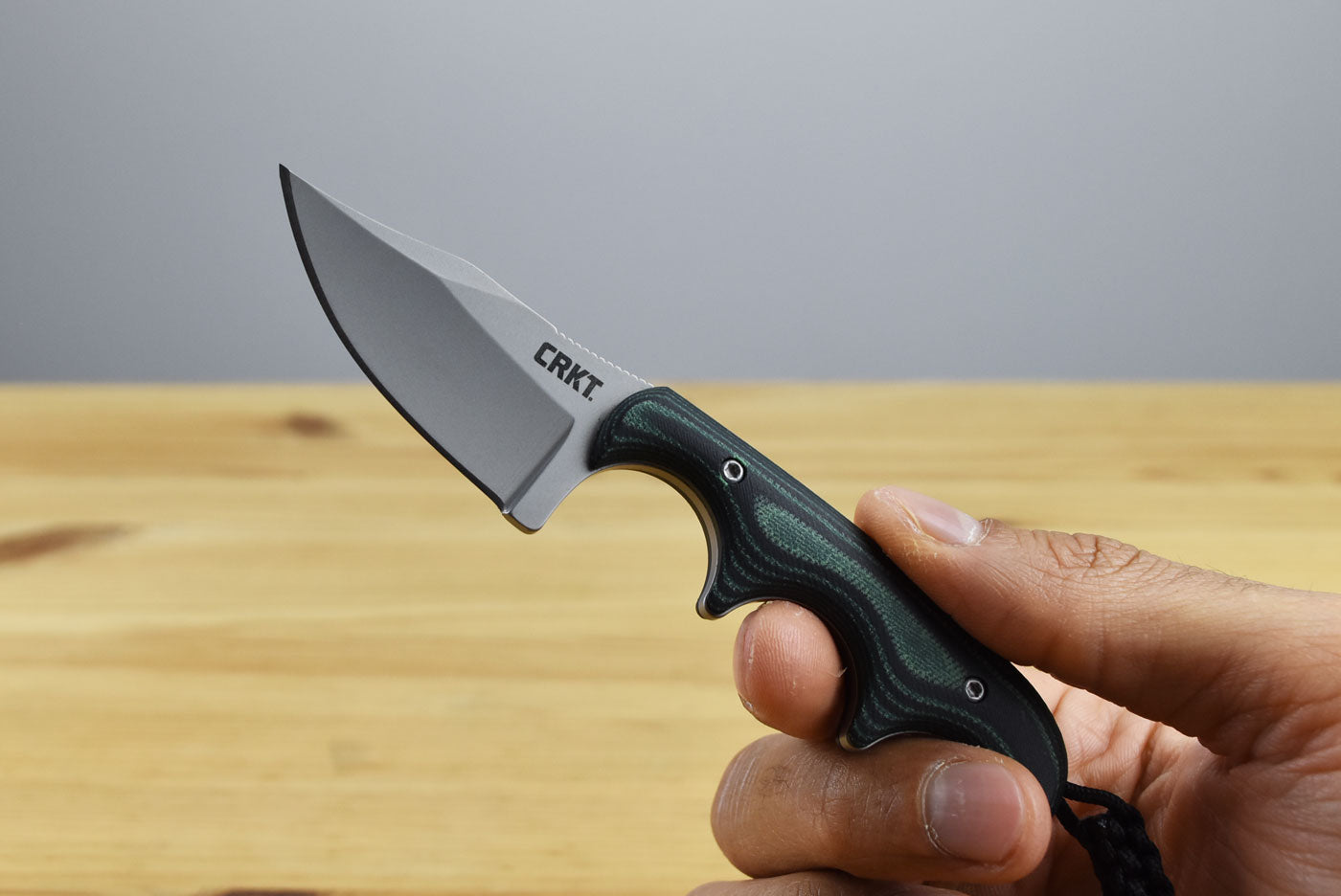 CRKT 2387 Folts Minimalist Bowie Fixed Blade (Green Micarta Handle)