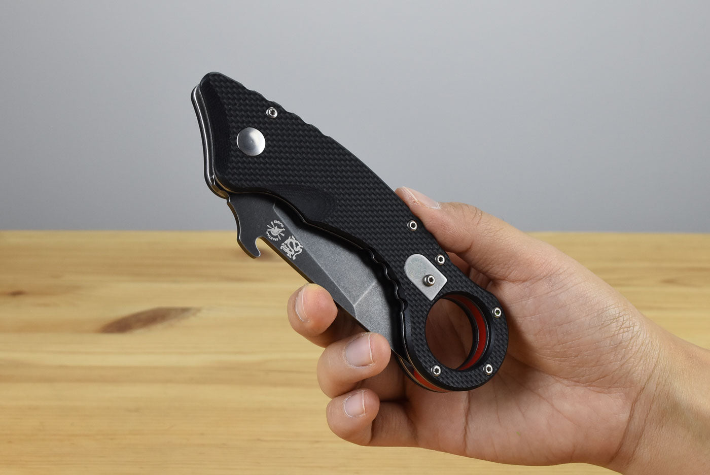 Spartan Ronin Shoto Folder (Textured Black G10 Handle)