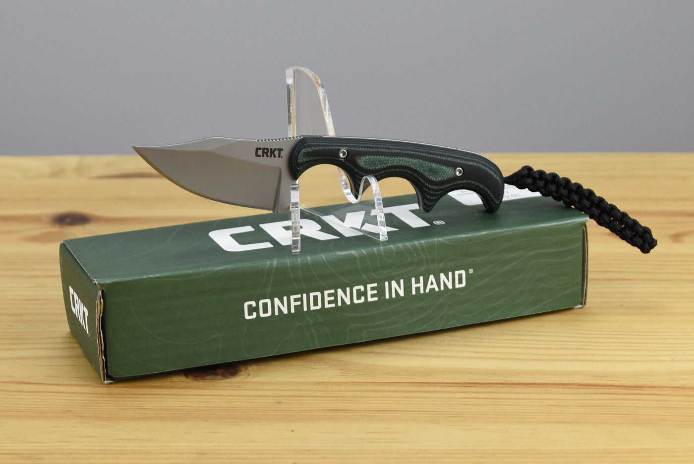 CRKT 2387 Folts Minimalist Bowie Fixed Blade (Green Micarta Handle)
