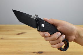 Spartan Ronin Shoto Folder (Textured Black G10 Handle)