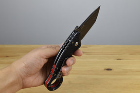Spartan Ronin Shoto Folder (Textured Black G10 Handle)