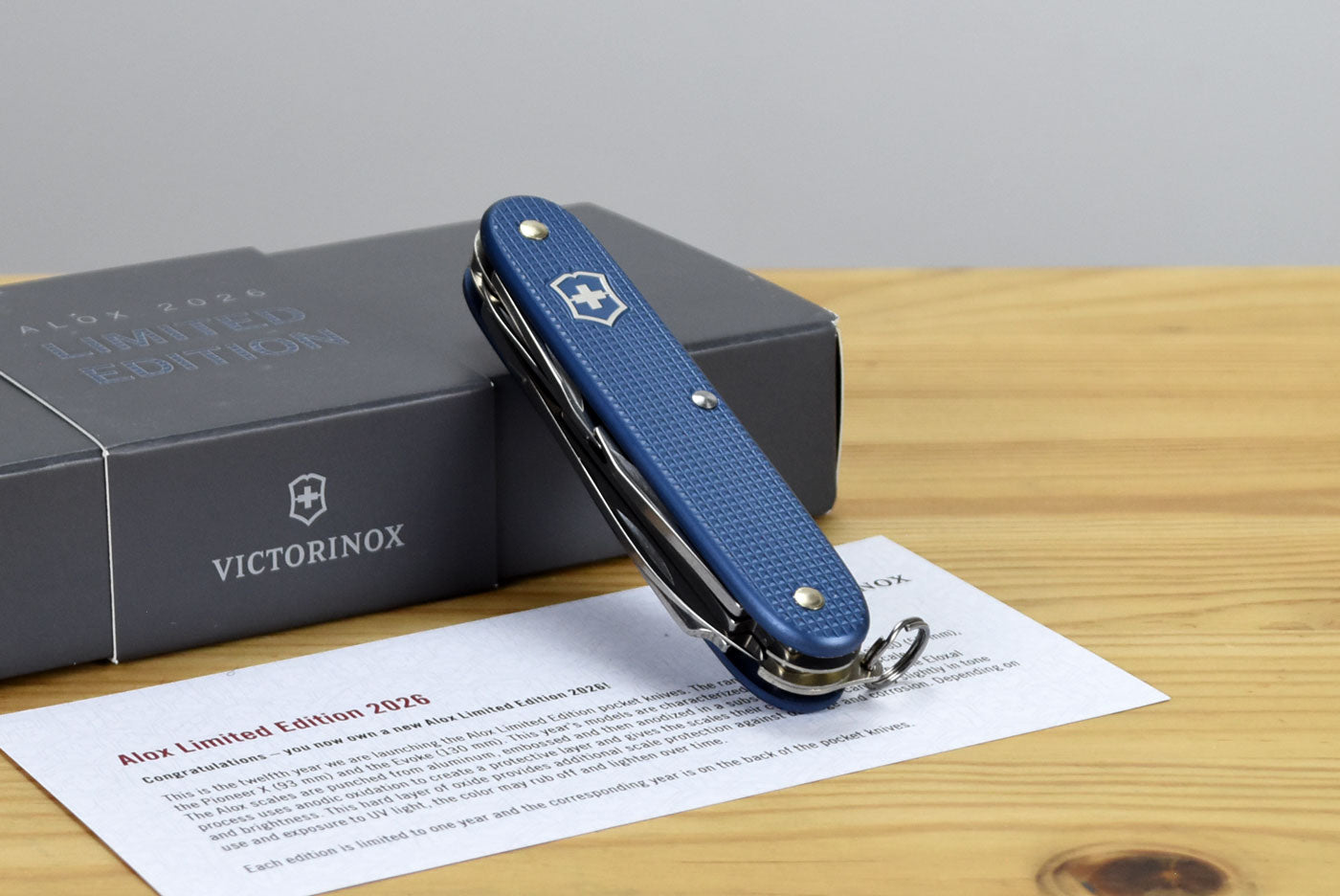 Victorinox Pioneer X Alox Multitool Pocket Knife 0.8231.L26 (Limited Edition 2026)