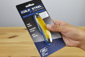 Cold Steel Gentleman's Stockman Yellow Smooth Bone Folding Blade