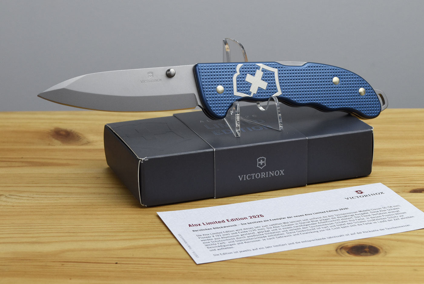Victorinox Evoke Alox Back Lock Folding Knife 0.9415.L26 (Limited Edition 2026)