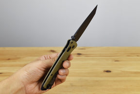 Benchmade 537BK-06 Bailout Folding Knife (Ranger Green Grivory Handle)