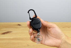 KEY-BAK SIDEKICK Twist-Free Carabiner Retractable Keychain and Badge Reel (Classic)