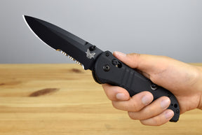 Benchmade 917SBK Tactical Triage Folding Knife (Black G10 Handle)