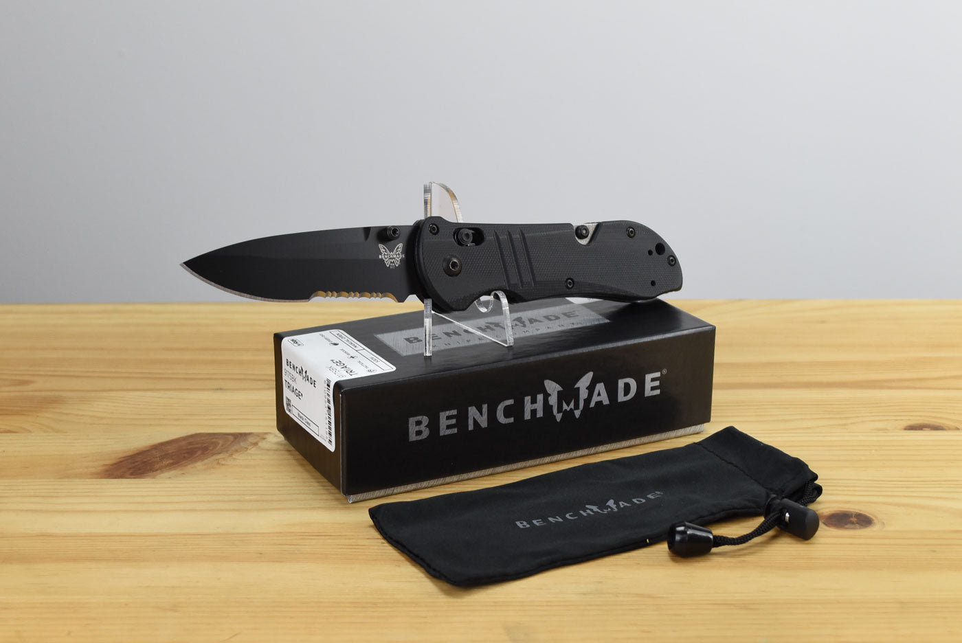 Benchmade 917SBK Tactical Triage Folding Knife (Black G10 Handle)