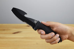 Benchmade 112SBK-BLK H2O Fixed Blade (Black Rubber Handle)