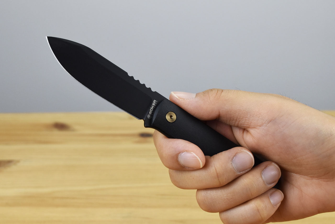 Boker BFF Packlite StarGaze Fixed Blade (Black Richlite Handle)