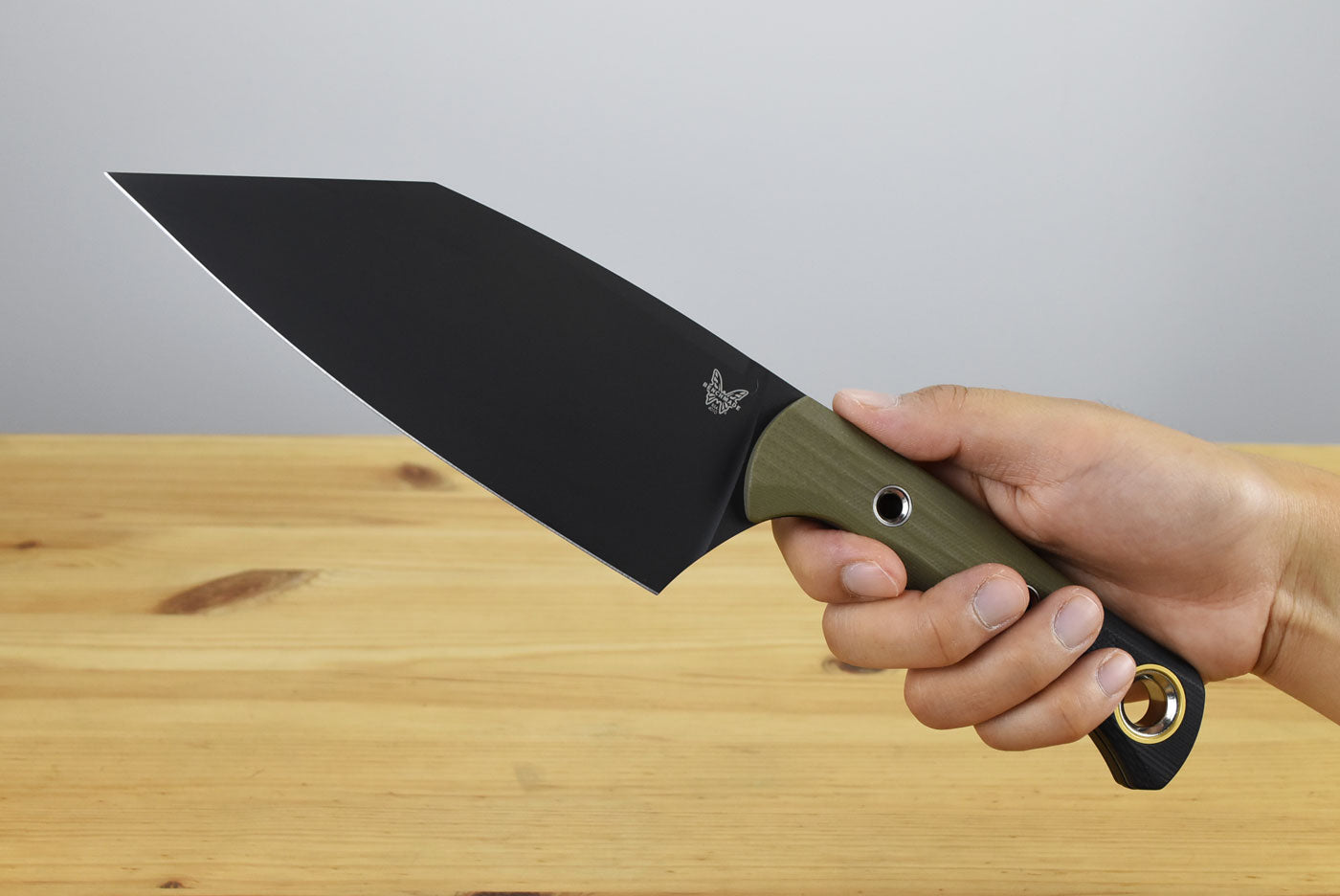 Benchmade 4010BK-01 Station Knife Fixed Blade (OD G10 with Black G10 Bolster)