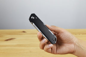 Boker Kihon Bifold 42A Folding Knife (Black Stainless Steel Handle)