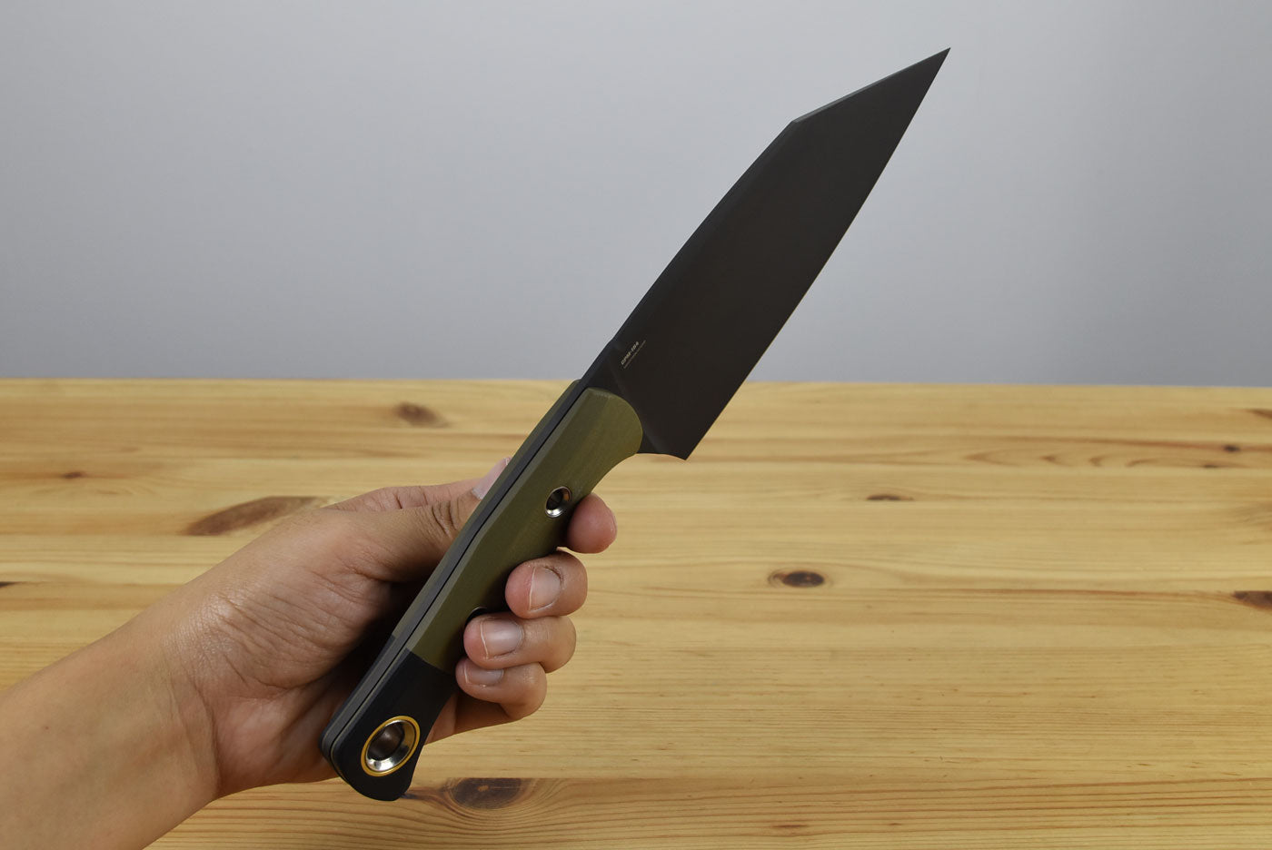 Benchmade 4010BK-01 Station Knife Fixed Blade (OD G10 with Black G10 Bolster)