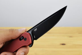 CRKT 7075R Q Compact Folding Knife (Red GRN Handle)