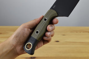 Benchmade 4010BK-01 Station Knife Fixed Blade (OD G10 with Black G10 Bolster)