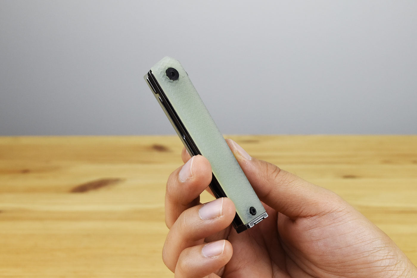 CRKT 7081JK CEO Microflipper Folding Knife (Natural G10 Handle)