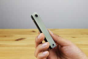 CRKT 7081JK CEO Microflipper Folding Knife (Natural G10 Handle)