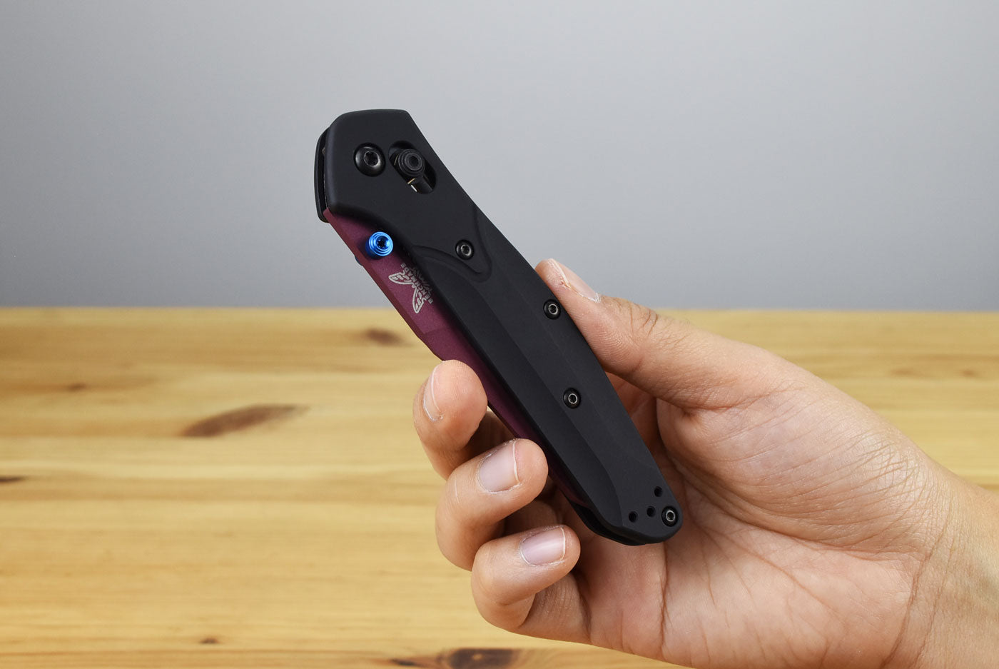 Benchmade 940CN-2504 Custom Osborne Folding Knife (Black Aluminum Handle)