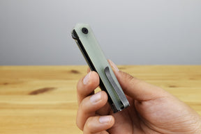 CRKT 7081JK CEO Microflipper Folding Knife (Natural G10 Handle)