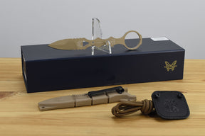 Benchmade 177SN Mini SOCP Single Edge Fixed Blade (440C Stainless Steel Handle)