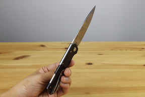 Boker Kihon Bifold 42A Folding Knife (Black Stainless Steel Handle)
