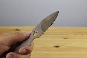 Benchmade 177SN Mini SOCP Single Edge Fixed Blade (440C Stainless Steel Handle)