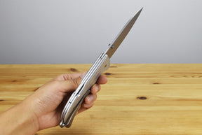 Victorinox Evoke Alox Silver Back Lock Folding Knife 0.9415.D26
